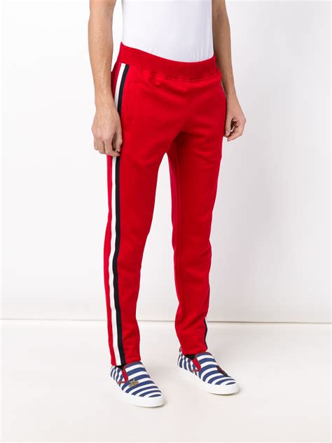 gucci red and green striped pants|Gucci pants ioffer.